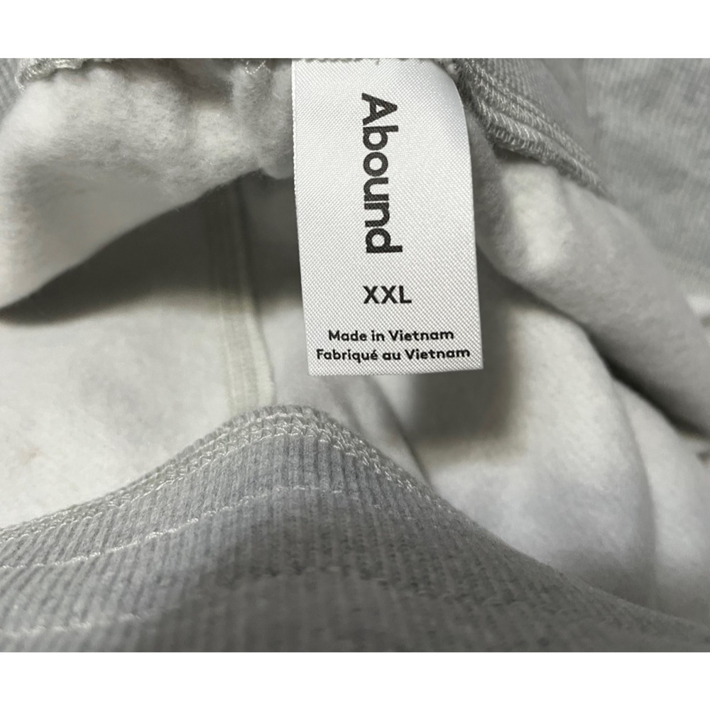 NWT Abound Tie-Waist Fleece Lounge Shorts XXL Heather Grey | Plus Size Cozy - Picture 5 of 7